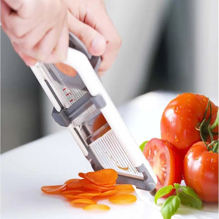 Adjustable Stainless Steel Multifunctional Vegetable Chopper and Slicer - 1 Count Kitchen Utensil and Gadget