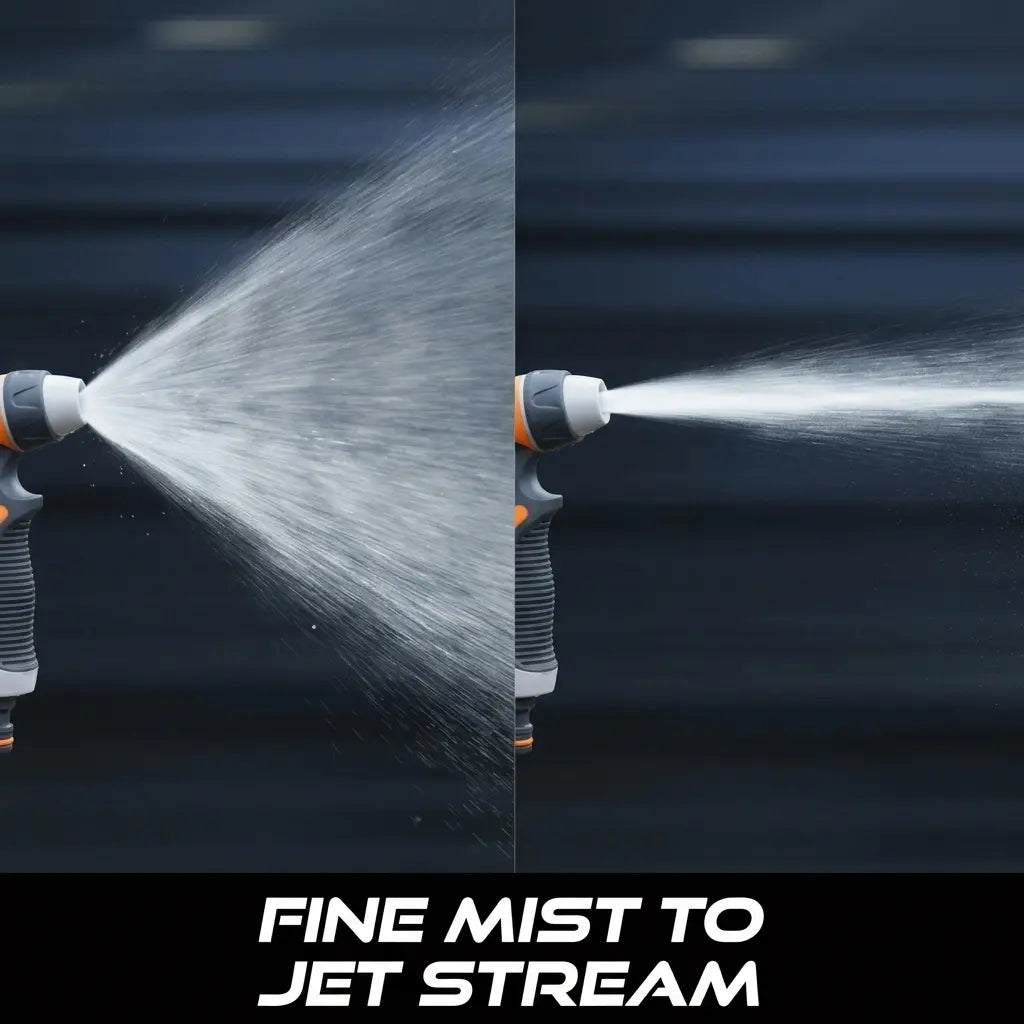 Multi-Functional Adjustable Garden Hose Nozzle for Car Washing and Lawn Watering