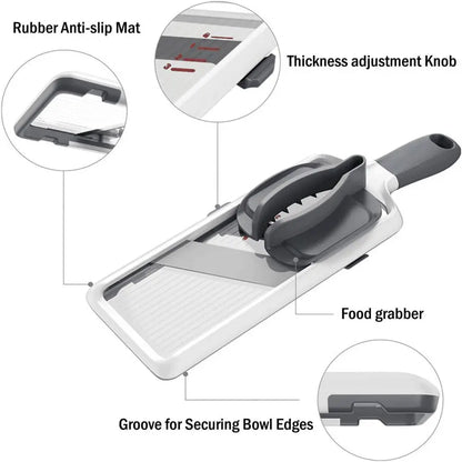Adjustable Stainless Steel Multifunctional Vegetable Chopper and Slicer - 1 Count Kitchen Utensil and Gadget