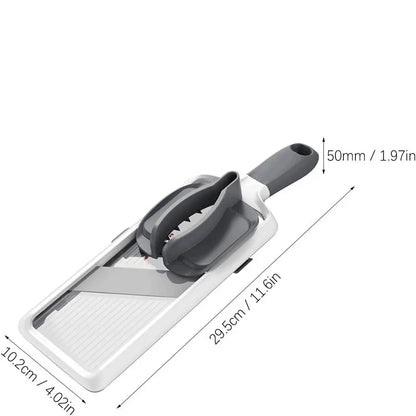 Adjustable Stainless Steel Multifunctional Vegetable Chopper and Slicer - 1 Count Kitchen Utensil and Gadget