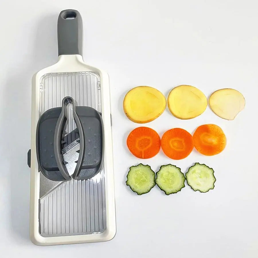 Adjustable Stainless Steel Multifunctional Vegetable Chopper and Slicer - 1 Count Kitchen Utensil and Gadget